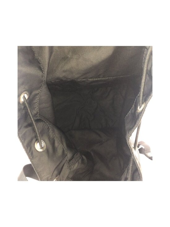 Prada Tessuto Black Silver Nylon Leather Backpack main image 6